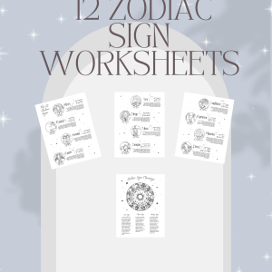 12 Zodiac Sign Worksheets