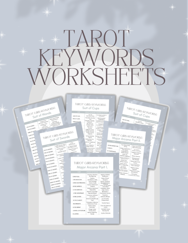 Tarot Keywords Worksheets