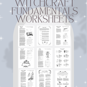 Witchcraft Fundamentals Worksheets